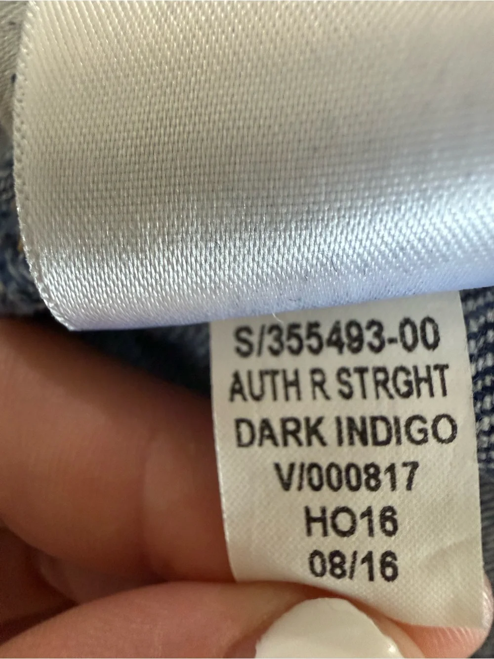 Gap 1969 Authentic Real Straight Jeans Women’s Size 34R Dark Indigo
